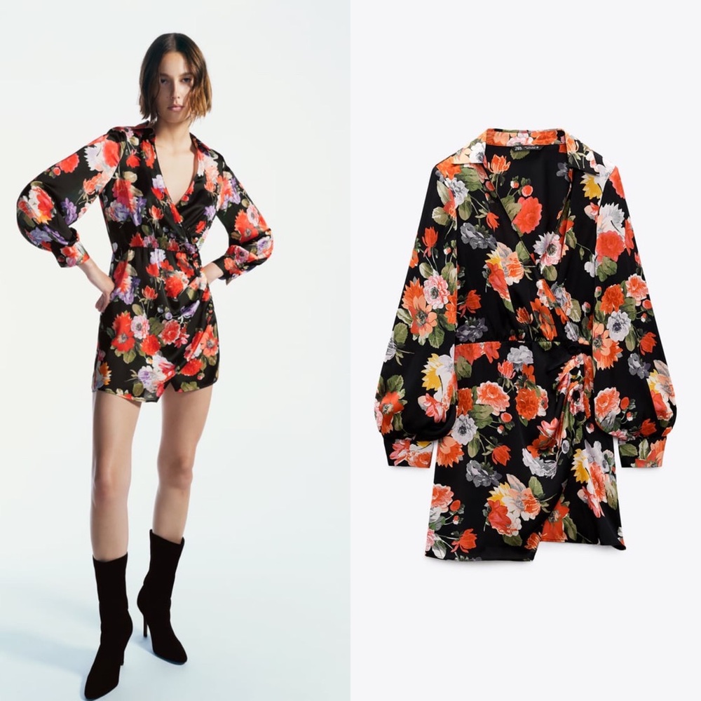 ZARA PRINTED SHOULDER PAD DRESS
MULTICOLORED - Picture 4 of 11